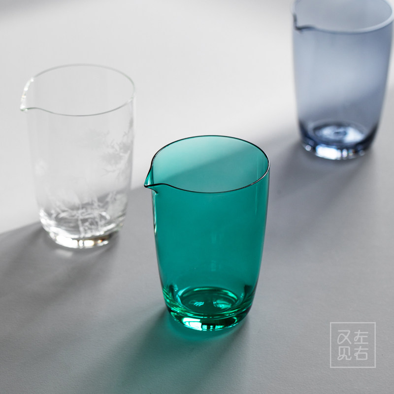 Day Style Handmade Heat Resistant Glass Fair Cup Large Capacity Sub Tea Instrumental Tea Sea Office Fu Tea Furniture Home Cup