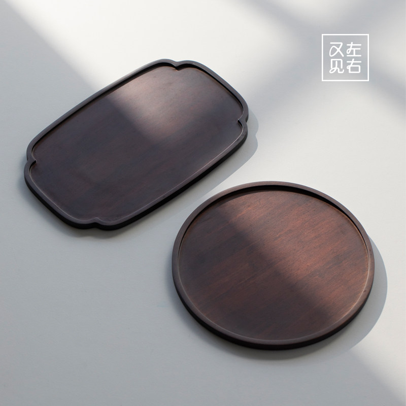Japanese heavy bamboo tray dry tea tray set home kung fu tea set tea tray living room simple modern small tea tray