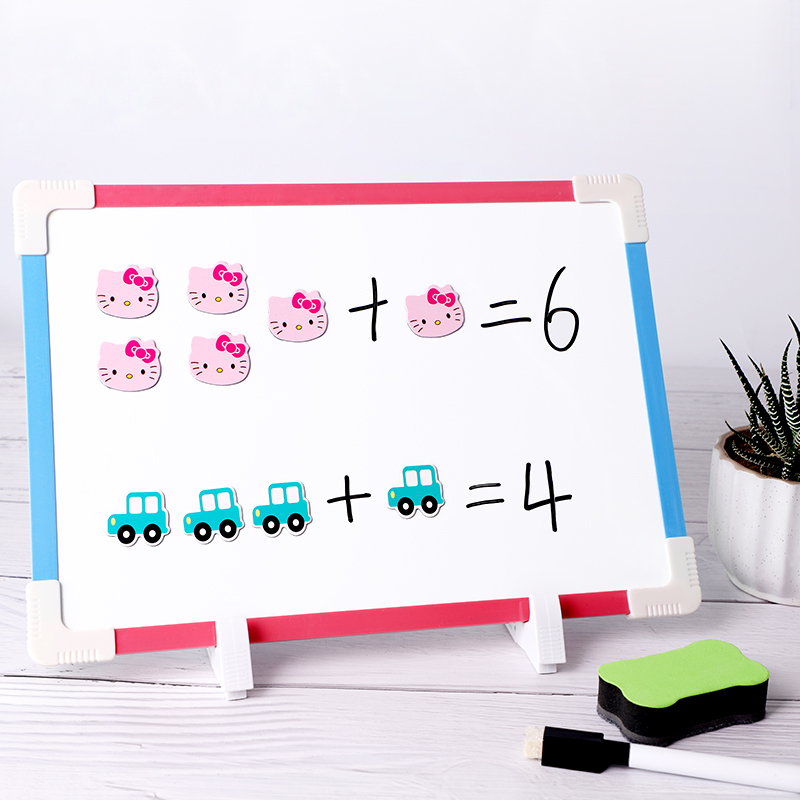 Children's Puzzle Magnetic Tabletop Small Whiteboard Drawing Board Home Message Board Graffiti Drawing Board Hanging Whiteboard Mini Portable small whiteboard Note Board