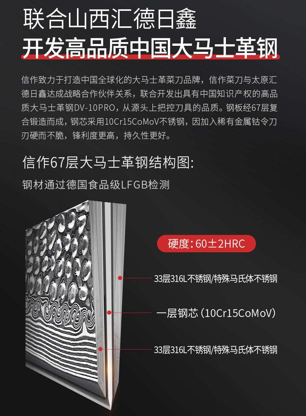 安享好物 安享A级多用刀-信作大马士革 韵三德刀  