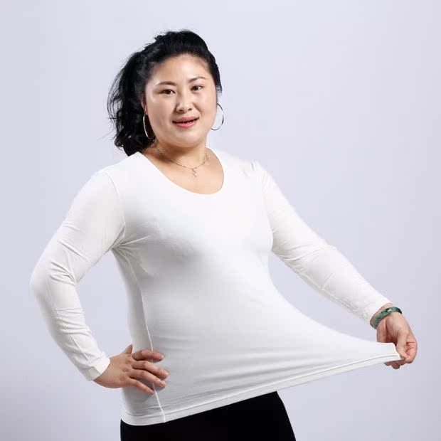 Mùa thu đông mẹ áo sơ mi ấm áp áo sơ mi nữ dài tay cộng với nhung mỏng phần chất béo quần áo mùa thu cổ áo thấp đồ bộ mặc nhà cho người trung niên