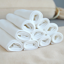 Pure cotton white baby saliva towel male and female baby wipe the mouth towel newborn supplies wash the face and feed the small towel super soft