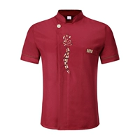 Короткий цветочный цветок красный