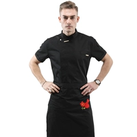 Brother, дышащий черный цветной фартук, французский стиль, короткий рукав