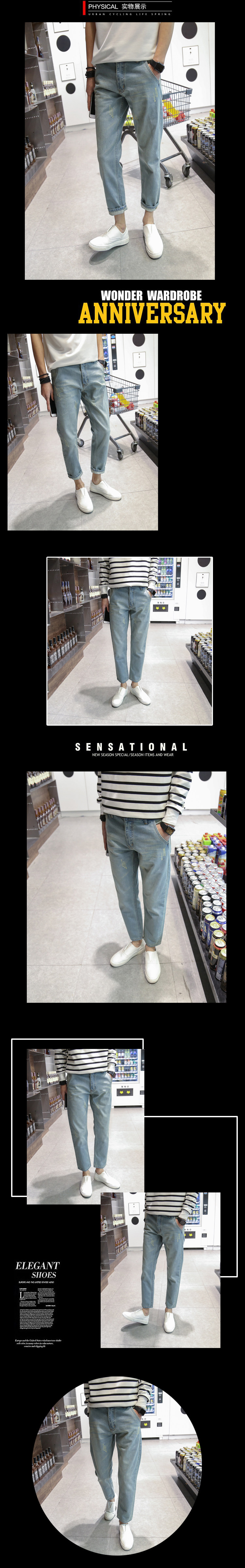 Jeans pour adolescent Sarouel en coton pour automne - Ref 1461013 Image 9