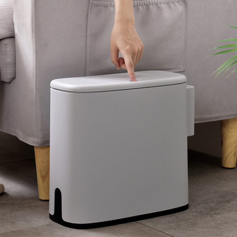 Room car toilet cracked trash cap living room bedroom kitchen press type collection of paper barrel Trash Cans