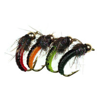 Ice silk nymph Fly fly hook Fly fishing Luya Copper head submersible curved back hook Horse mouth hook Insect bait Bait