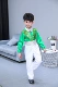 Ngày đầu năm của trẻ em Trang phục biểu diễn màu xanh lá cây Little Grass Dance Puff Pajama Váy Jasmine Chunxiao Low Carbon Babe Điệp khúc Trang phục - Trang phục