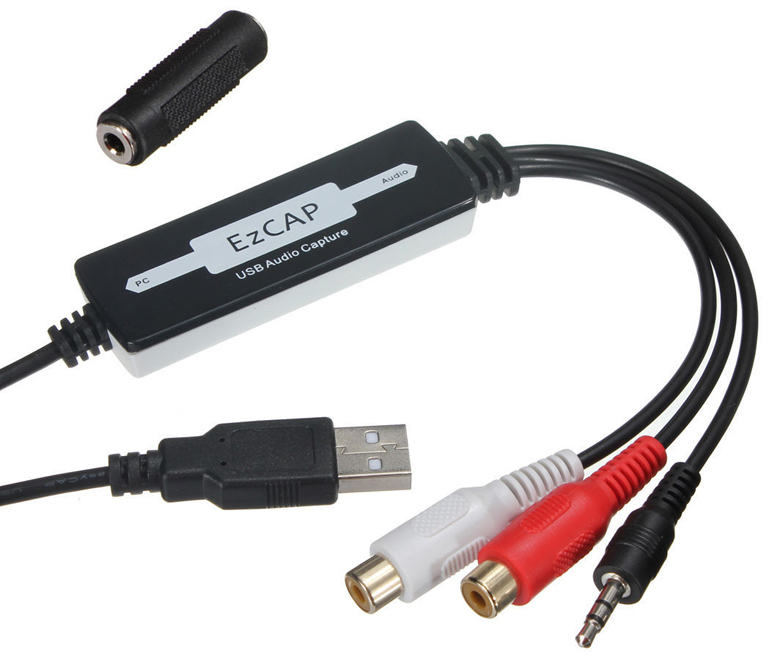 USB Digital Audio Capture WMA WAVE Recorder EzCAP Cassette To CD//MP3 Converter