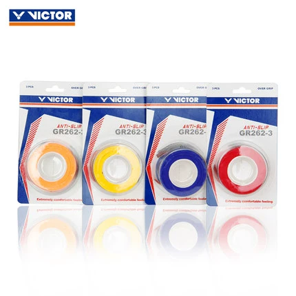 Victor Victory Badminton Racket Rackel Clue Absorption с 3 кусками Weikdor Non -Slip Sweat -Absorbing Gralled Gel GR262