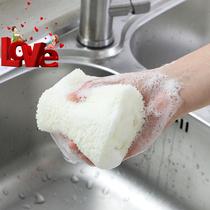 06 pieces of imitation loofah dishcloth sponge dishwashing cleaning cloth kitchen thickened pot washing cloth pot washing dishwashing cloth loofah flesh