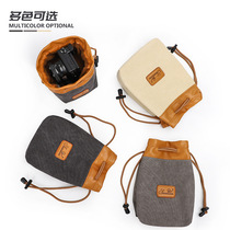 SLR lens camera storage bag lens bag Canvas waterproof thickened micro single lens bag Canon Nikon Micro single bag
