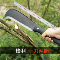 Hackerel chopping wood chopping bamboo cutter outdoor open road logging manual forging special steel bamboo knife broken bamboo scimitar manganese steel
