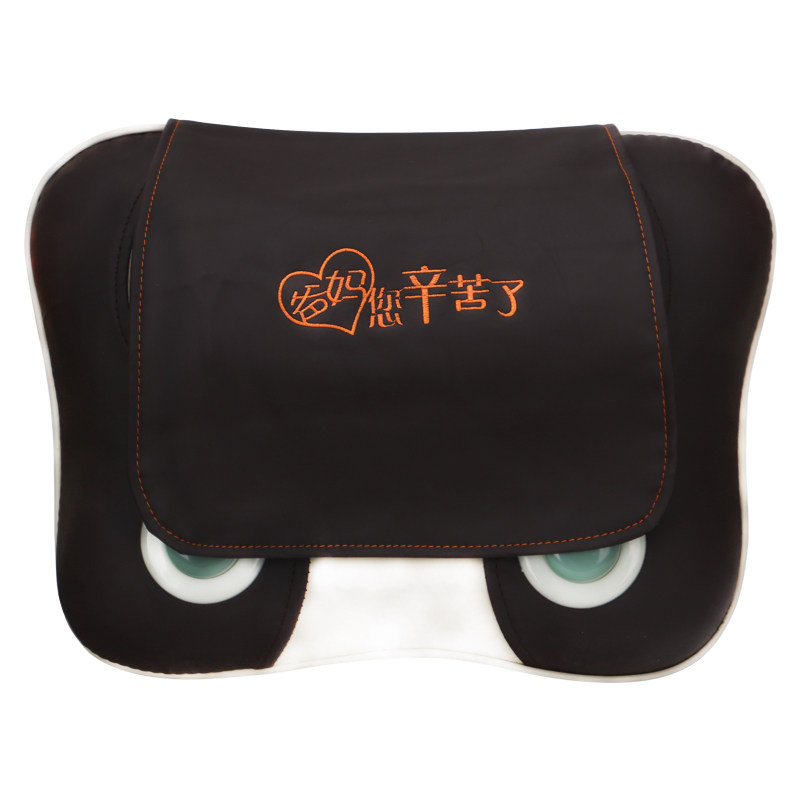 Household kneading and hammering massage pillow neck and back massager heating kneading massage cushion percussion lumbar massage massage cushion