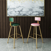 Wrought iron bar chair High stool Bar stool Bar table chair Nordic bar chair Bar stool High chair Simple and modern