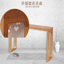 New Chinese style entrance table Solid wood entrance table American bar table case Wall side table Entrance cabinet Modern simple long bar table
