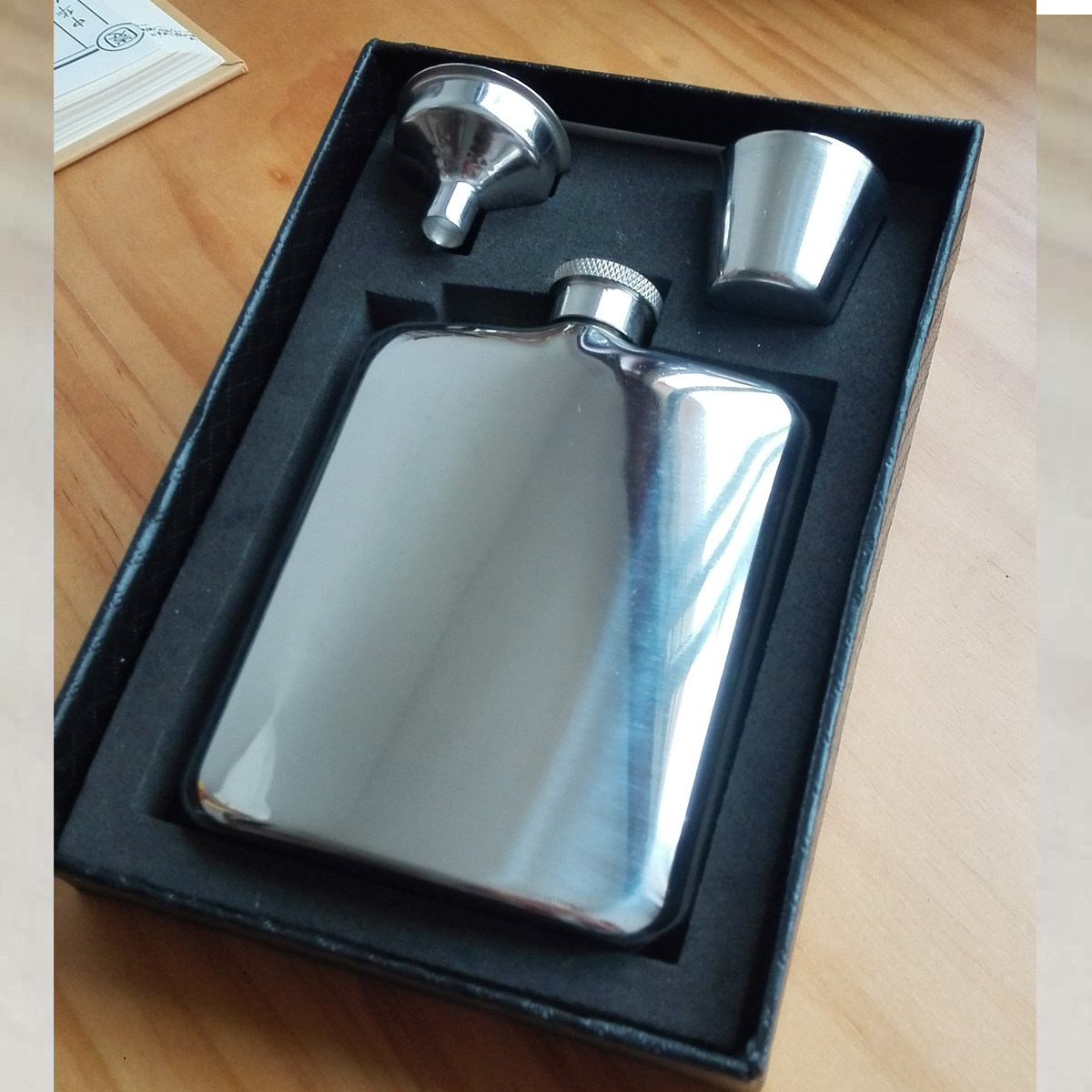 Urban Wolf Family Square 6oz Stainless Steel Bottle Laser Welded Fashion Bottle Square Bottle