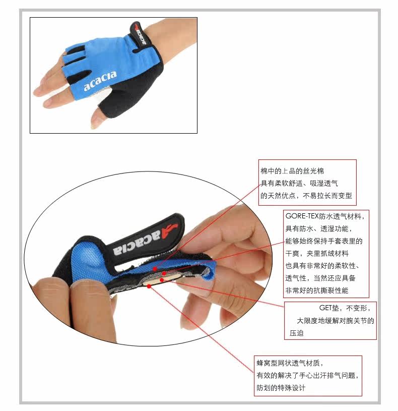 Gants pour vélo mixte - Ref 2239707 Image 20