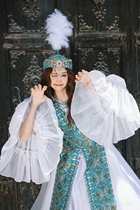 Travel photography clothing Kazakh clothing ethnic photography rental