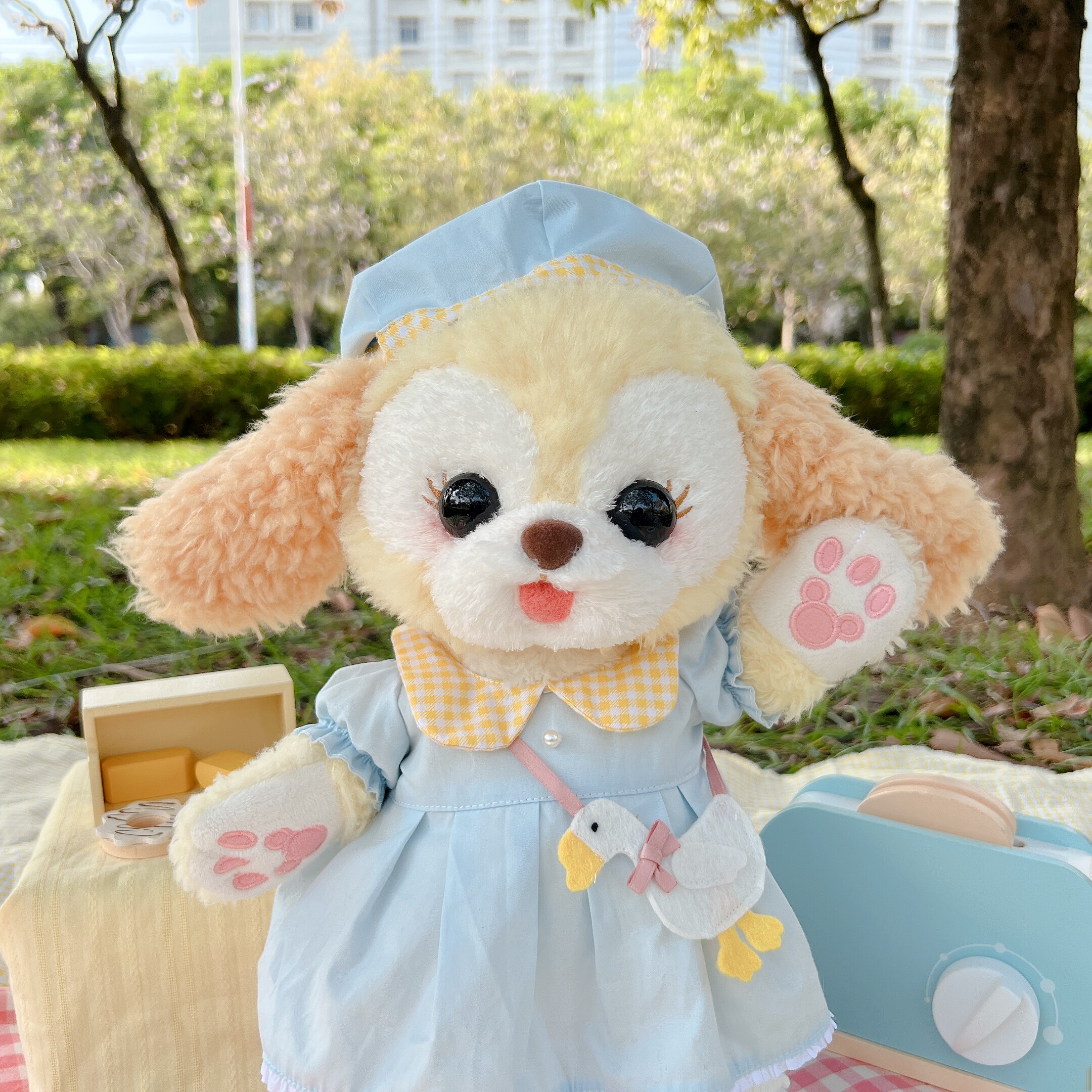 棉花娃娃/毛绒玩具娃衣 啵啵鸭可琦安衣服13英寸星黛露好朋友毛绒玩具着替甜美田园公主裙