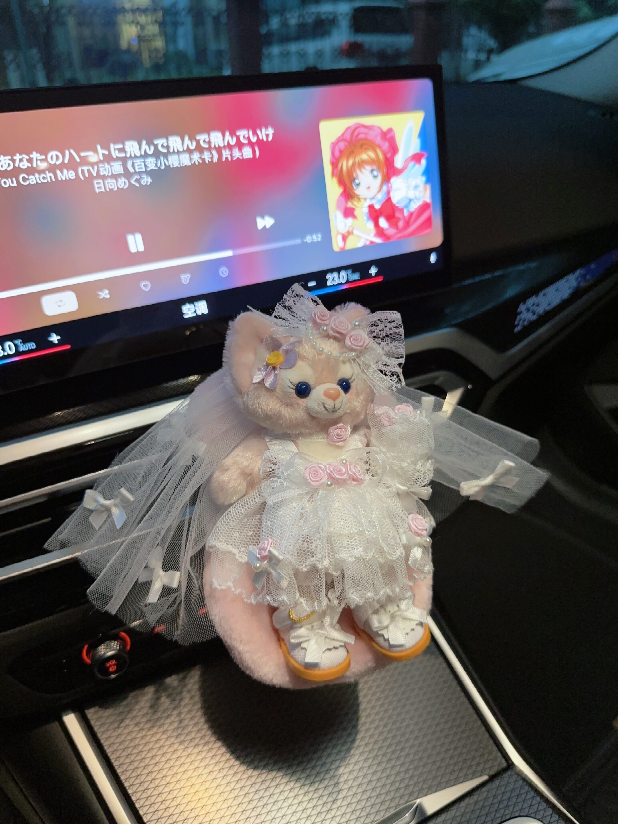 棉花娃娃/毛绒玩具娃衣 南风格子钥匙圈玲娜贝儿娃衣冰箱贴挂件尺寸衣服白色蕾丝婚纱礼服