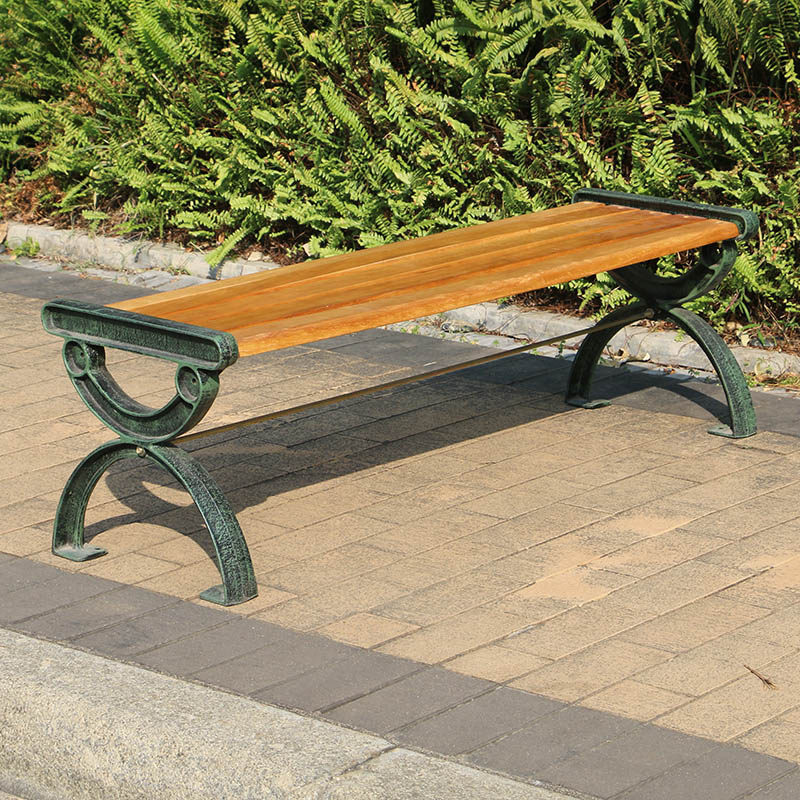 Outdoor Park Chair Solid Wood Benches Outdoor Chair Long Stool Piazza Embalming Wooden Chair Community Public Chair Business