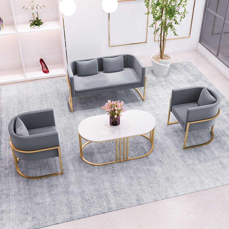 Nordic Light Luxury Wedding Dresses Nail Shop Small Sofa Beauty Salon Simple Modern Reception Negotiation Net Red Shop