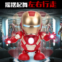 Childrens electric dancing machine Iron Man Reunion Four Songs Singing Captain America Spider-Man Toy Robot Men and Women