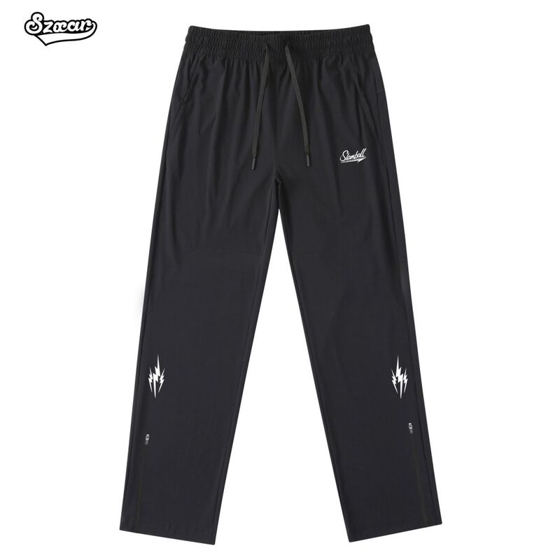 Siamball Summer Zipper Sports Pants for Men, Quick-Drying, Breathable Basketball Running Training Pants, Loose Straight-Leg Sweatpants Siamball Summer Zipper Sports Pants for Men, Quick-Drying, Breathable Basketball Running Training Pants, Loose Straight-Leg Sweatpants