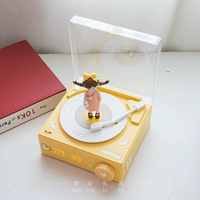 [Подарочный пакет] Кремово-желтый динамик для будильника + маленькая девочка + наклейки с героями мультфильмов ❤ Трехлетняя гарантия