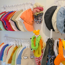 Hanging hat containing devinator free of punching hooks Multi-functional shelve closet Childrens baby Saliva Fang Towel clips