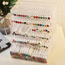 Desk finishing artifact desktop marker pen storage rack drawer type ins student dormitory multi-layer stationery storage box