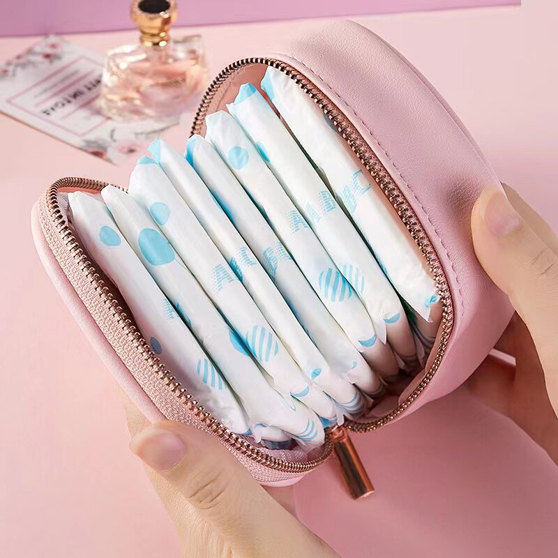 Girl sanitary napkin storage bag student portable large-capacity aunt towel sanitary napkin monthly bag cosmetic bag small