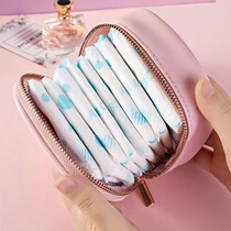 Adolescent Girl Sanitary Napkins Admit Bag Students Portable Large Capacity Aunt Wipes Sanitary Cotton Moon Bags Makeup Bag small