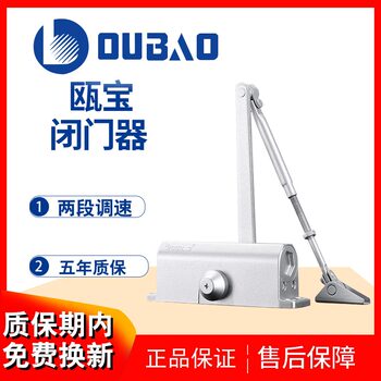 Oubao Door Closers of Various Models, Silent Hydraulic Buffer Automatic Large Door Closers for Commercial and Home Use, Heavy-Duty Outdoor Iron