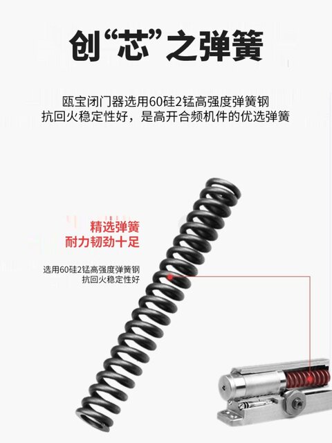 Oubao Door Closers of Various Models, Silent Hydraulic Buffer Automatic Large Door Closers for Commercial and Home Use, Heavy-Duty Outdoor Iron