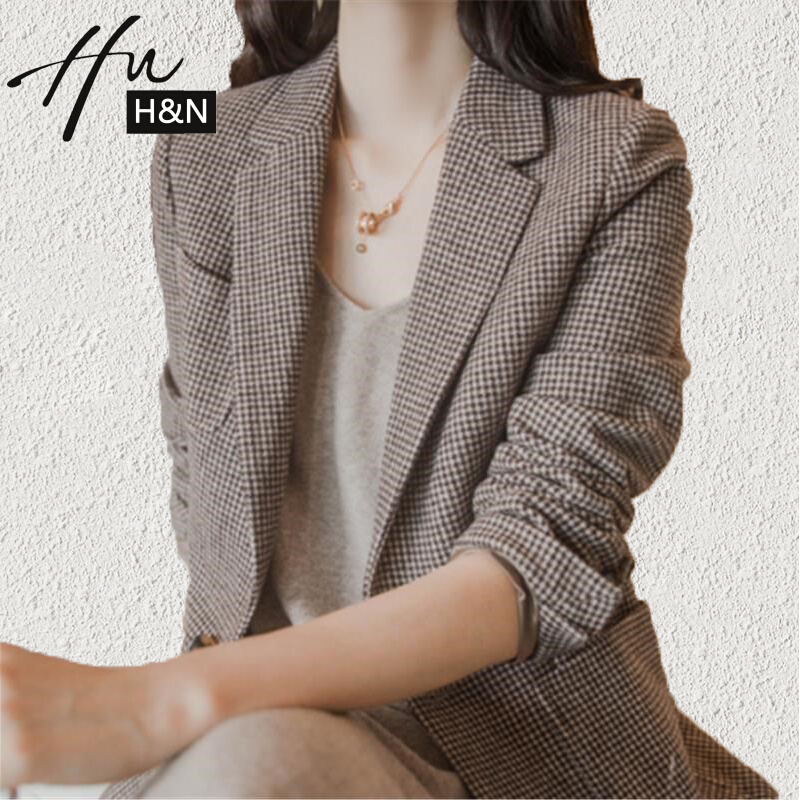 Casual Thousands Birds Gaggers Suit Jacket Woman Little Guy chic2022 New Professional Temperament Positive Dress Women's Blouse