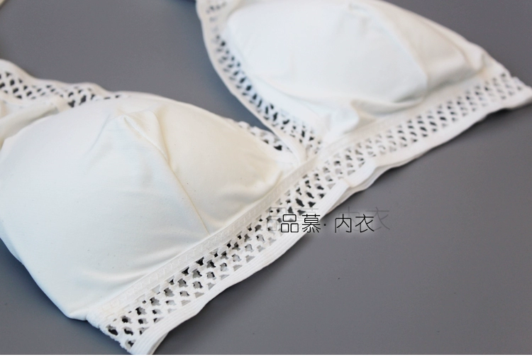 Ren dây cổ trở lại áo ngực đồ lót sâu v mở lại tam giác tách hoang dã bộ bikini với ngực pad mỏng tách mà không có vòng thép shop đồ bơi