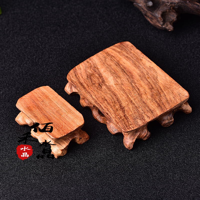 100 Wo Crystal Crystal Pendulum Decorated Wood Base Flat Release Solid Wood Floral chassis suitable for putting crystal clusters to play