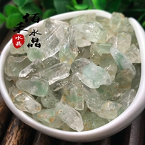Natural green ghost gravel gravel small particles ornaments Green Ghost crystal gravel wind water stone fish tank flower pot landscape Stone