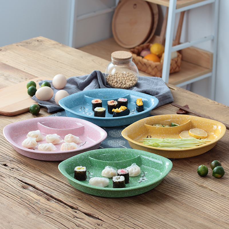 Fu kang creative hold ceramic dish of sauce dumplings dribbling vinegar sushi plate disc one fries plate frame plates for breakfast
