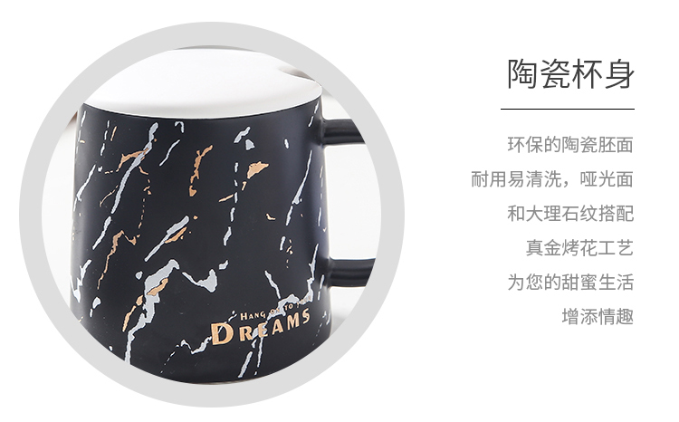 Creative move with cover glass ceramic keller spoon web celebrity couples ultimately responds a cup of coffee cup men 's and women' s cup