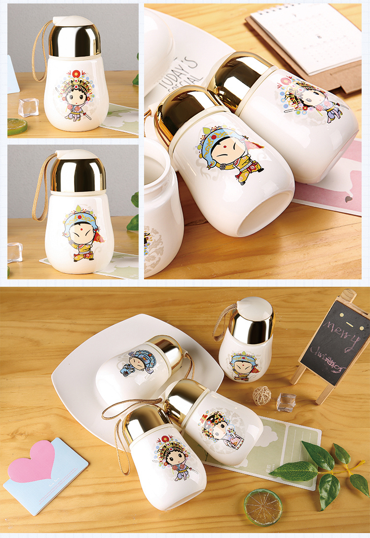 Lovely ceramic cup with breakfast cup keller cup cup a cup in hand with small capacity office cup