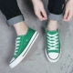 Mùa xuân 2019 cổ điển cao rắn màu giày hoang dã giày cao gót Gaobang giày vải nam sinh viên đường phố chụp giày phẳng - Plimsolls giày sneaker nam trắng