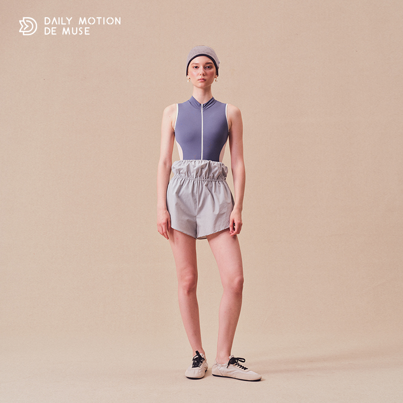 Dmdm [Sports High Waist Double Waist Shorts] Ballet Dance Yoga Jogging Sports Shorts