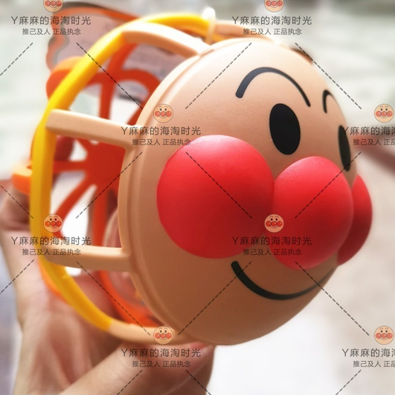 Japanese Anpanman Newborn Baby Manhattan Hand Grabbing Ball Baby Biting Teeth Soft Gel Puzzle Ring