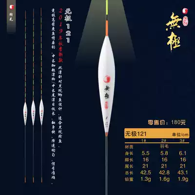 Hong Kong Wuji Song Jielin peacock feathers floating Wuji 121 black pit big crucian carp fast fish grab fish