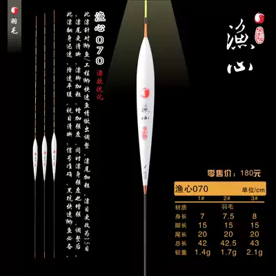 Official Hong Kong official Song Jielin fishing heart 070 floating mixed crucian carp Carp signal is clear