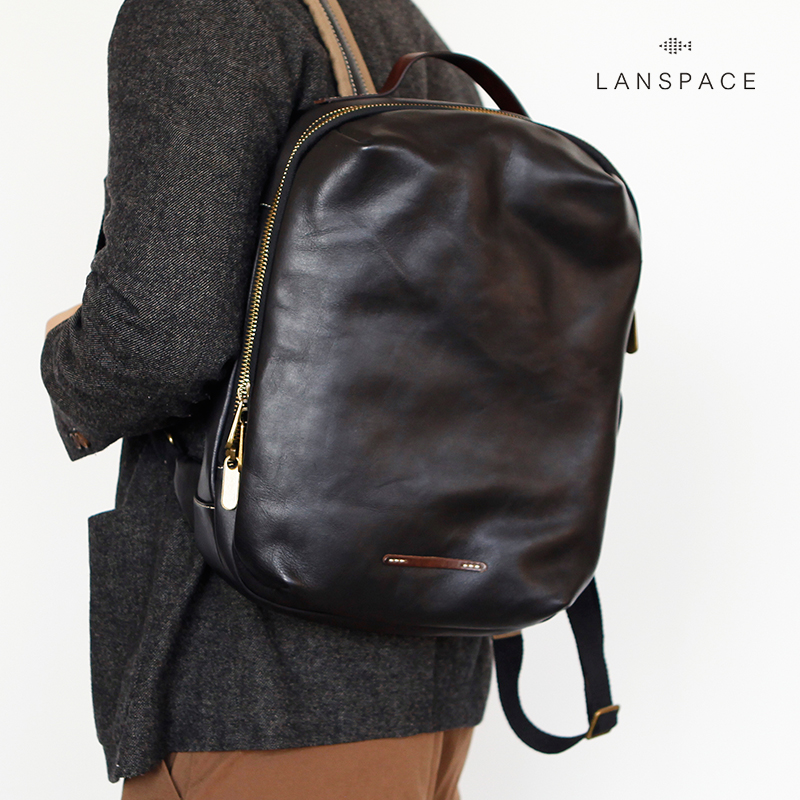 Blue Leather Male style Youth Covered Tannic Bull Leather Big Double Shoulder Bag Casual Retro Pure Color Travel Bag Individuality