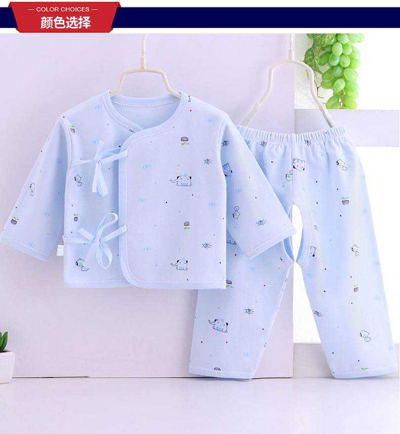 Quần áo sơ sinh cotton 0-3-6 tháng cho bé sơ sinh Đồ lót trẻ em hai mảnh phù hợp với quần áo mùa thu xuân, hè và thu - Quần áo lót quần áo bé gái